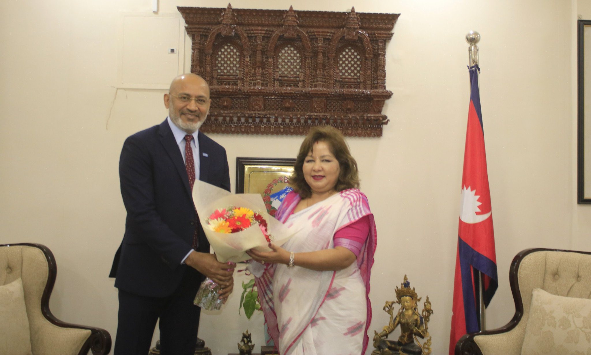 Meeting with Mr. Riaz Yasin Khan Lodhi, newly appointed WFP Representative to Nepal